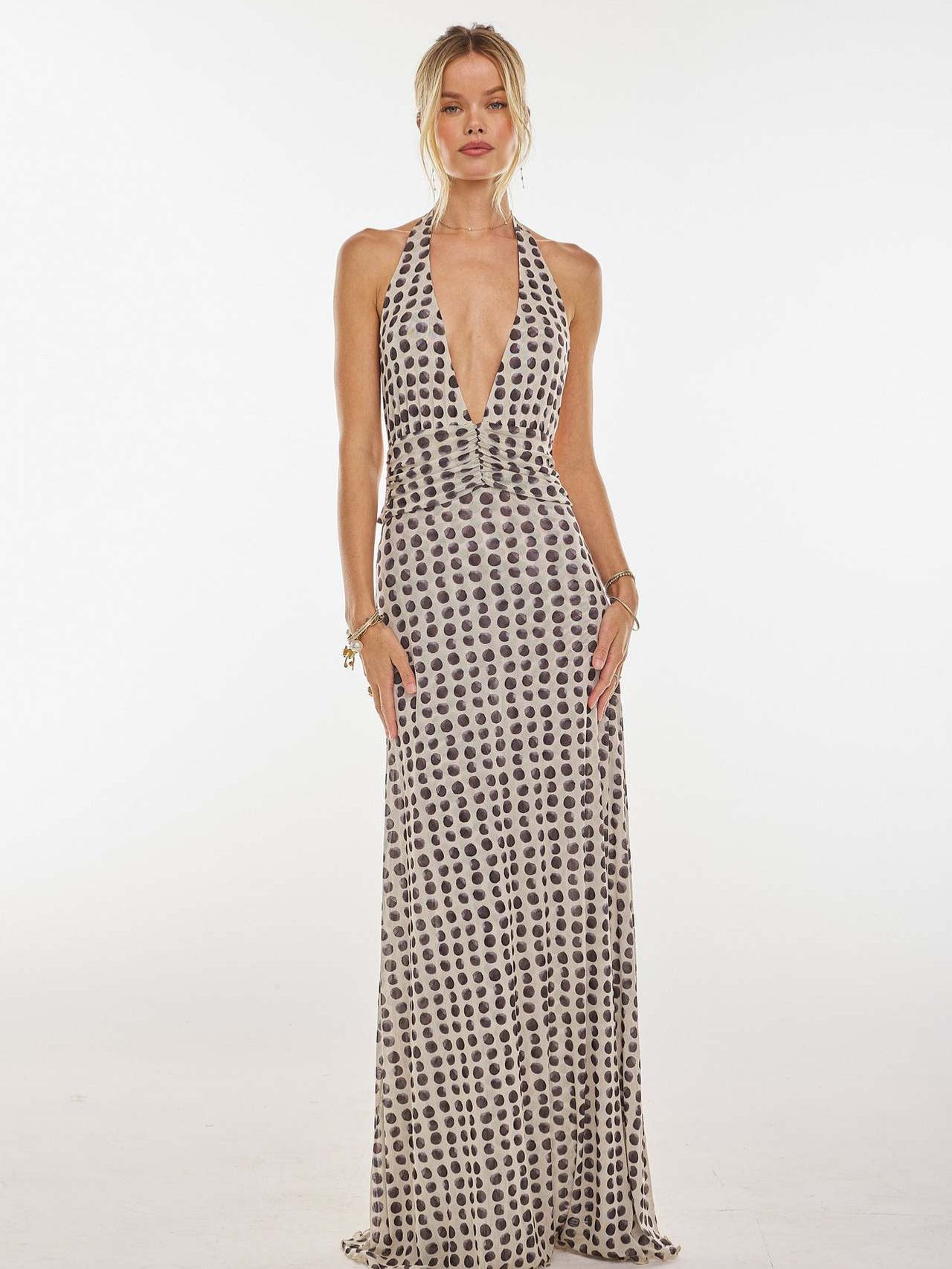 Women's Backless Slim Fit Halter Dress