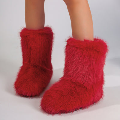 Maximum-Fluffy Fur Ankle Boots