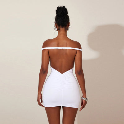 Solid Hot Girl Mini Dress